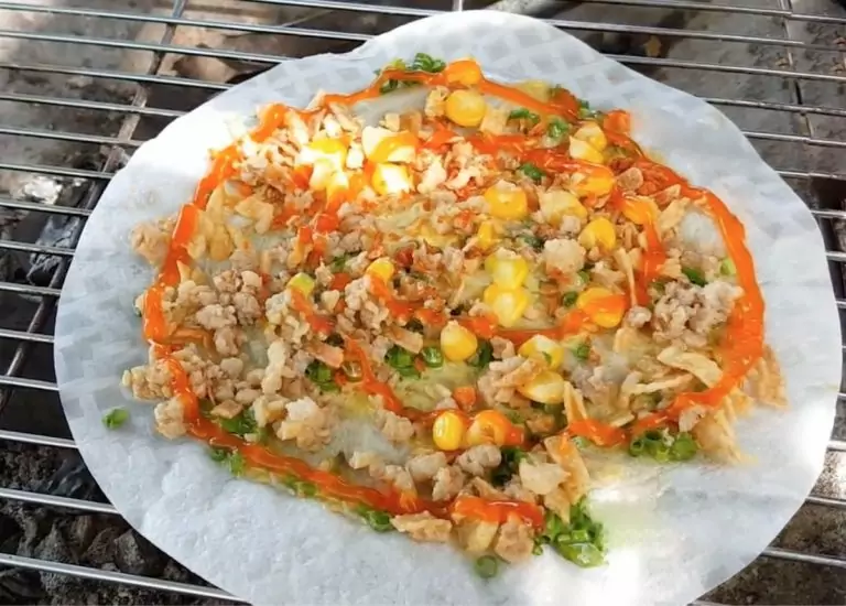 Banh-Trang-Nuong / vietnamesische Pizza